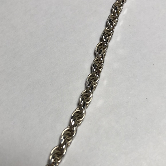 Sterling Silver Rope Chain. - Picture 3 of 3